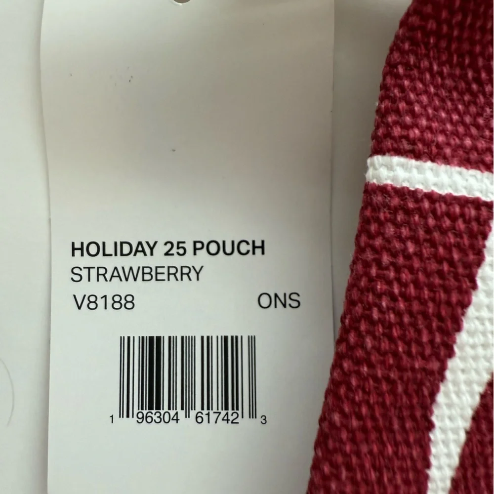 Vuori Holiday 25 Tote & Matching Pouch – Strawberry – NWT Gift With Purchase